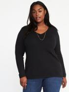 Old Navy Semi Fitted V Neck Plus - Blackjack