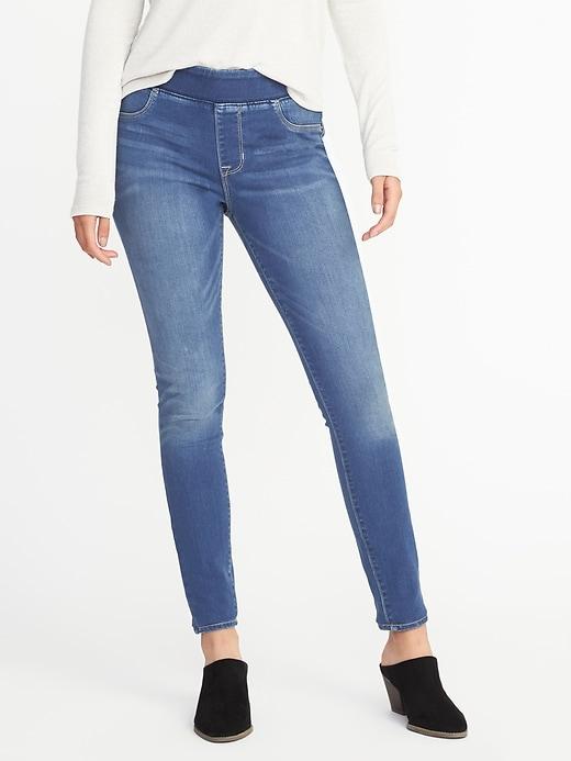Old Navy Womens Secret-soft Pull-on Rockstar Jeggings For Women Buckhorn Size 8