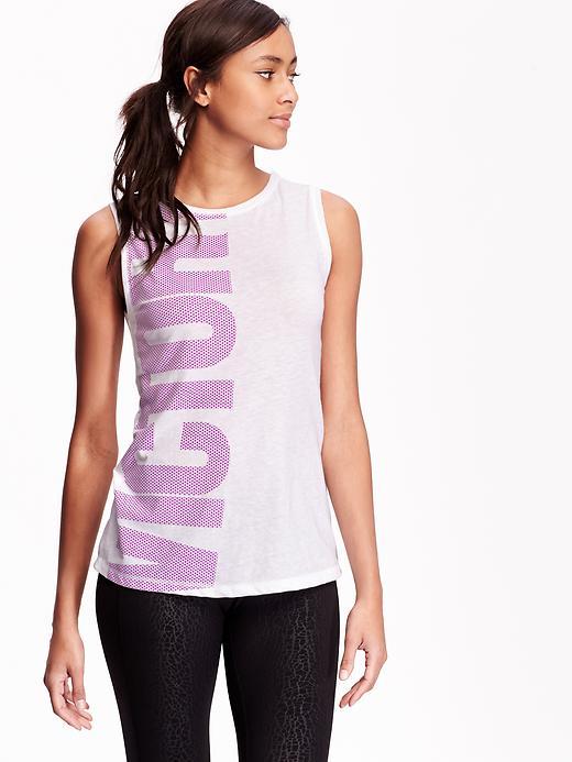 Old Navy Womens Go Dry Muscle Tees Size L - The Purple One