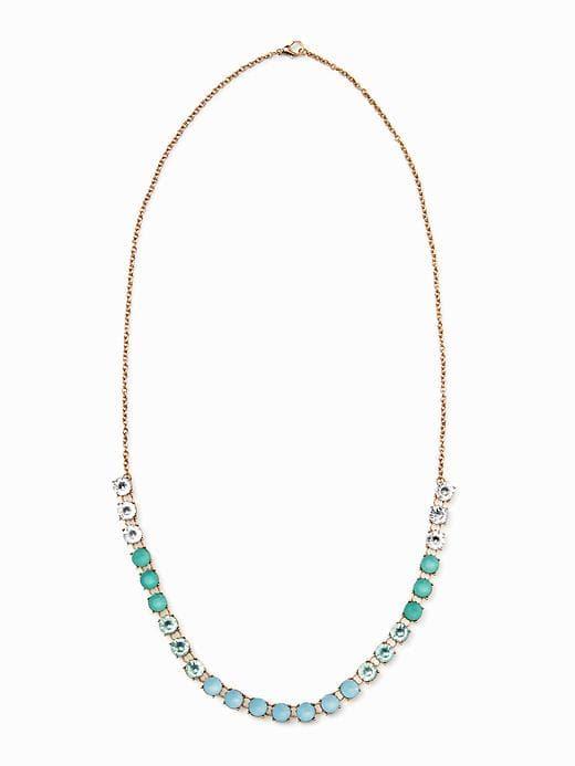 Old Navy Long Ombr Bead Chain Necklace For Women - Mint Mist
