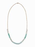 Old Navy Long Ombr Bead Chain Necklace For Women - Mint Mist