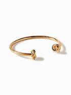 Old Navy Knotted Cuff Bangle Bracelet For Women - Gold