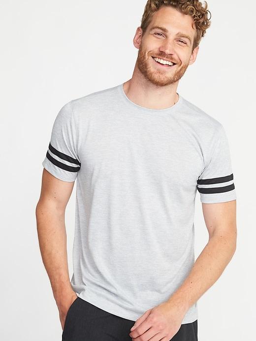 Old Navy Mens Regular-fit Go-dry Performance Tee For Men Gray Size Xxl
