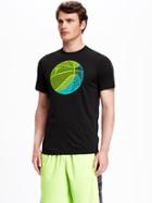 Old Navy Go Dry Cool Graphic Tee For Men - Black