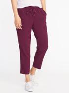 Old Navy Womens Mid-rise Semi-fitted All-day Pants For Women Winter Wine Size S