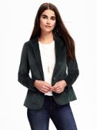 Old Navy Velvet Blazer For Women - Glorious Pine