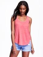 Old Navy Hi Lo Jersey Tank For Women - Lady Guava