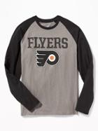Old Navy Mens Nhl Team-graphic Raglan Tee For Men Philly Flyers Size Xl