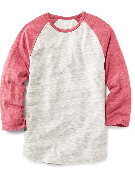 Old Navy Baseball Tee For Men - Heather Oatmeal