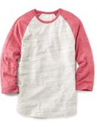Old Navy Baseball Tee For Men - Heather Oatmeal