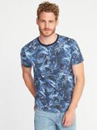 Old Navy Mens Soft-washed Perfect-fit Crew-neck Tee For Men Blue It Off Size L