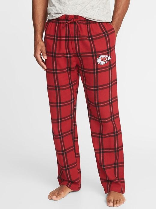 Old Navy Mens Nfl Team-graphic Flannel Sleep Pants For Men Kansas City Chiefs Size L