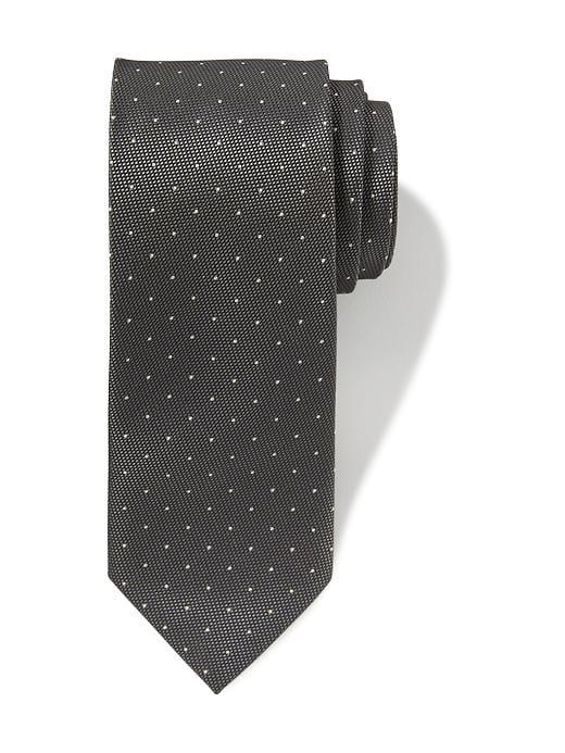 Old Navy Mens Printed Tie For Men Gray Dot Size One Size
