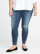Old Navy Womens High-rise Plus-size Pull-on Rockstar Jeggings Dark Bluegrass Size 20