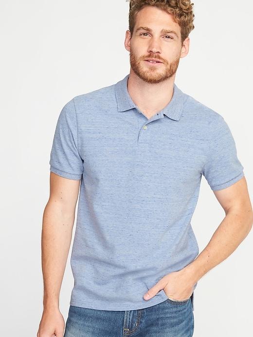 Old Navy Mens Built-in Flex Moisture-wicking Pro Polo For Men Lt. Blue Heather Size Xs
