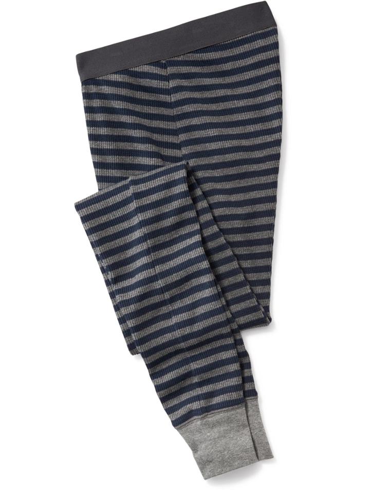 Old Navy Mens Waffle Knit Pants Size Xxl Big - Navy Stripe