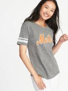 Old Navy Womens Mlb Logo-graphic Tee For Women New York Mets Size Xs