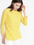 Old Navy Womens Relaxed Mariner-stripe Tee For Women Yellow Stripe Combo C Size Xxl