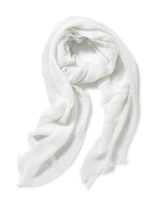 Old Navy Crinkle Gauze Scarf - White