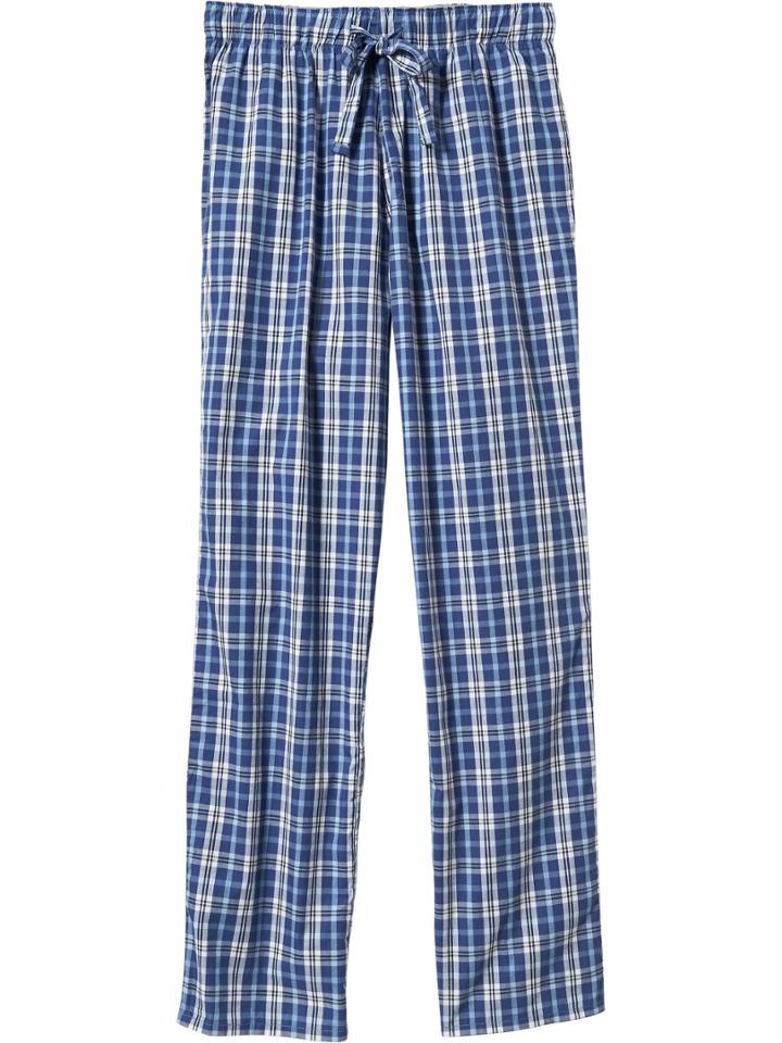 Old Navy Mens Patterned Pj Pants - Blue Plaid