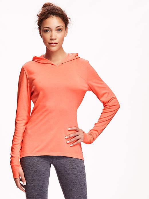 Old Navy Pullover Hoodie Top For Women - Coral Quandry Neo Poly