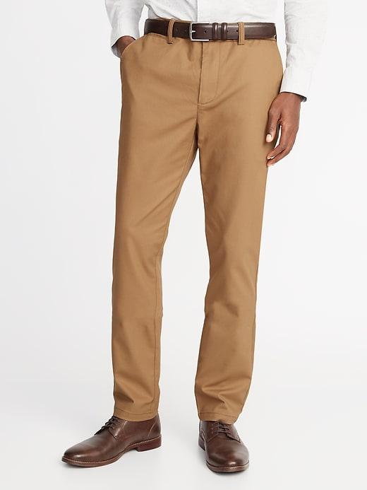 Old Navy Mens Athletic Ultimate Built-in Flex Non-iron Pants For Men Doe A Deer Size 28w