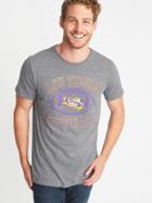 Old Navy Mens Ncaa Crew-neck Tee For Men Lsu Size S