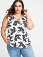 Old Navy Womens Plus-size V-neck Swing Tank White Size 2x