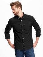 Old Navy Slim Fit Pocket Shirt For Men - Black