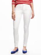 Old Navy Pixie Long Mid Rise Pants For Women - Bright White