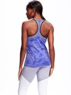 Old Navy Burnout T Strap Tank For Women - Ultraviolet