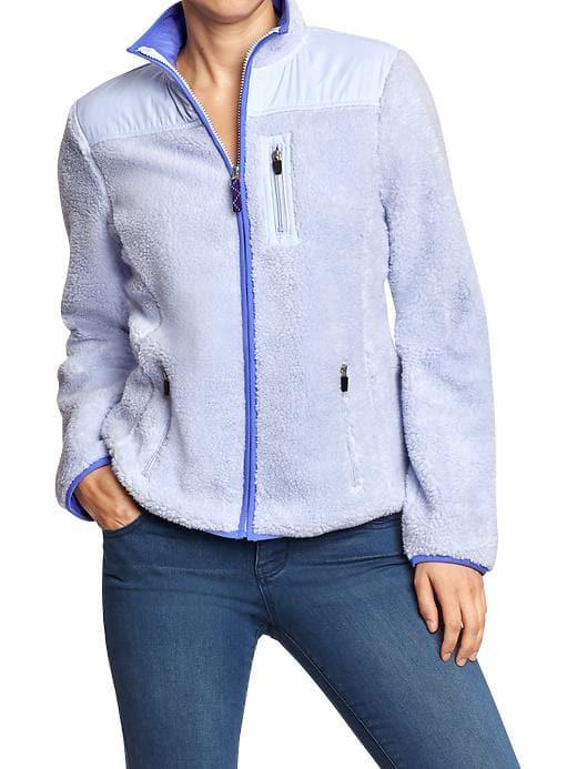 Old Navy Womens Women';s Faux-shearling Jackets Merry Peri Size L