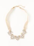 Old Navy Crystal Ribbon Statement Necklace For Women - Bella Donna Pink