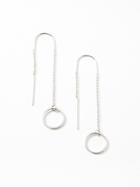 Old Navy Circle Drop Earrings For Women - Silver