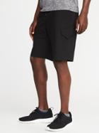 Old Navy Mens Go-dry Performance Cargo Shorts For Men (10) Blackjack Size Xxxl