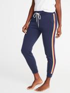 Old Navy Womens Relaxed Side-stripe Joggers For Women Navy Size M