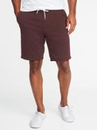 Old Navy Mens Garment-washed Fleece Shorts For Men (9) Clove Size S
