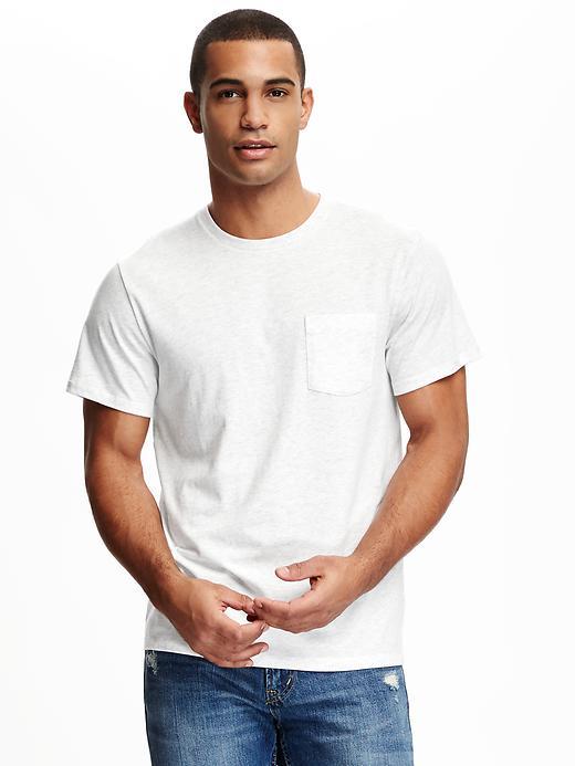 Old Navy Pocket Tee For Men - Lt Heather Grey