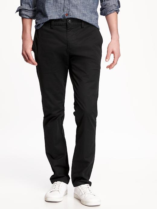 Old Navy Ultimate Skinny Lightweight Built In Flex Khakis For Men - Black