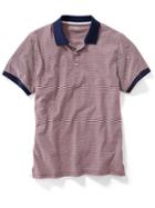 Old Navy Engineer Stripe Polo - Red Stripes