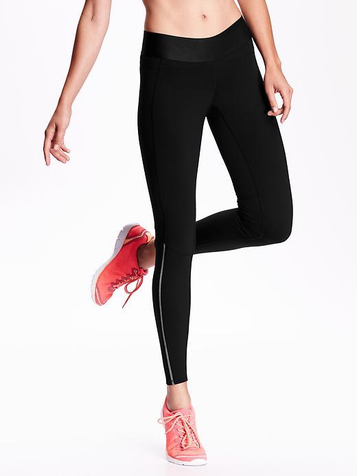 Old Navy Womens Go Warm Base Layer Tights Size L Tall - Blackjack