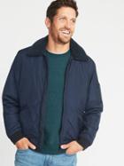 Old Navy Mens Water-resistant Aviator Jacket For Men Ahoy Navy Size M