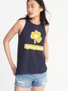 Old Navy Womens College-team Graphic High-neck Tank For Women Notre Dame Size L