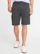 Old Navy Mens Straight Lived-in Built-in Flex Cargo Shorts For Men - 10 Inch Inseam Panther - 10 Inch Inseam Panther Size 36w