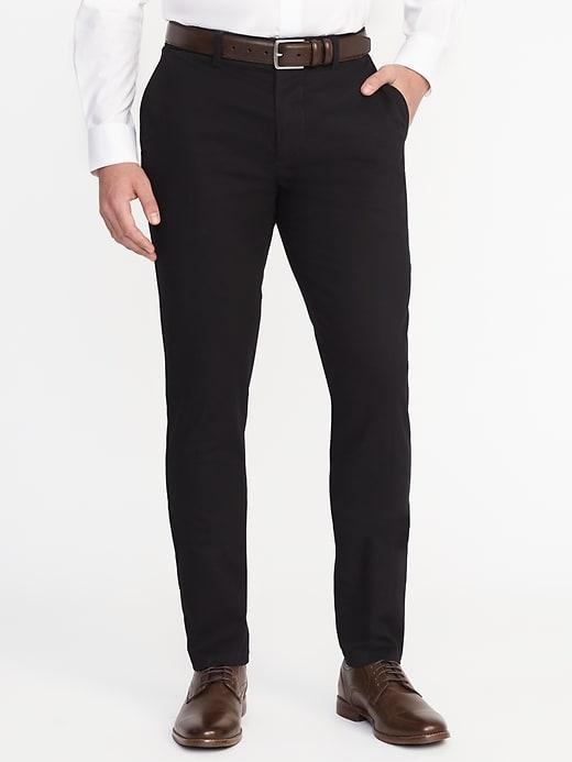Old Navy Athletic Built In Flex Signature Non Iron Dress Pants For Men - Black