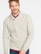 Old Navy Mens Shawl-collar Sweater For Men Oatmeal Size Xxxl