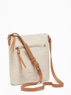 Old Navy Womens Canvas Swingpack Bag For Women Natural White Size One Size