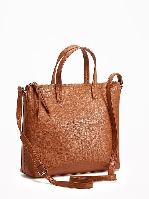Old Navy Womens Zip-top Shoulder Bag For Women New Cognac Size One Size