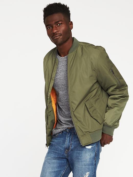 Old Navy Mens Bomber Jacket For Men Grazing Grasses Size L