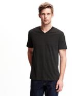 Old Navy Soft Washed V Neck Tee For Men - Heather Dark Gray